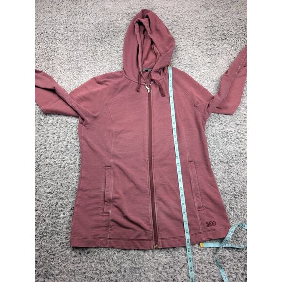 REI Co Op Jacket Women Medium Pink Athleisure Full Zip Hooded Gorpcore Outdoor - Picture 4 of 6